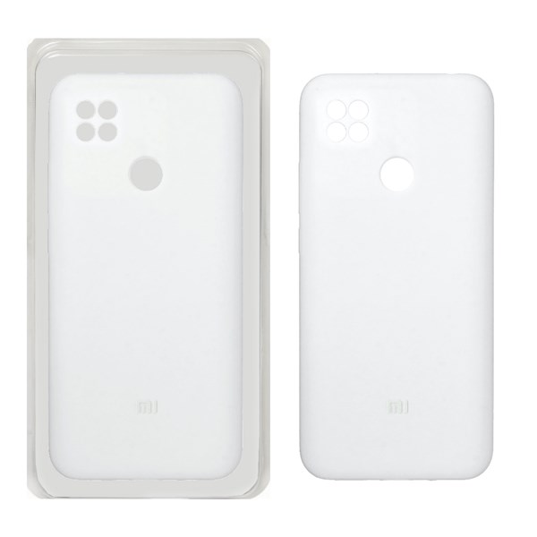 قاب سیلیکونی پاک کنی محافظ لنزدار اورجینال Xiaomi Redmi 10A / Redmi 9C / Poco C31 - سفید (پک اصلی)